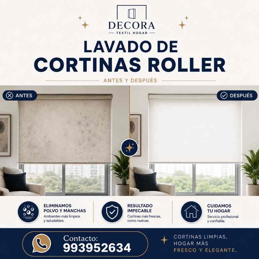 lavado de cortinas roller