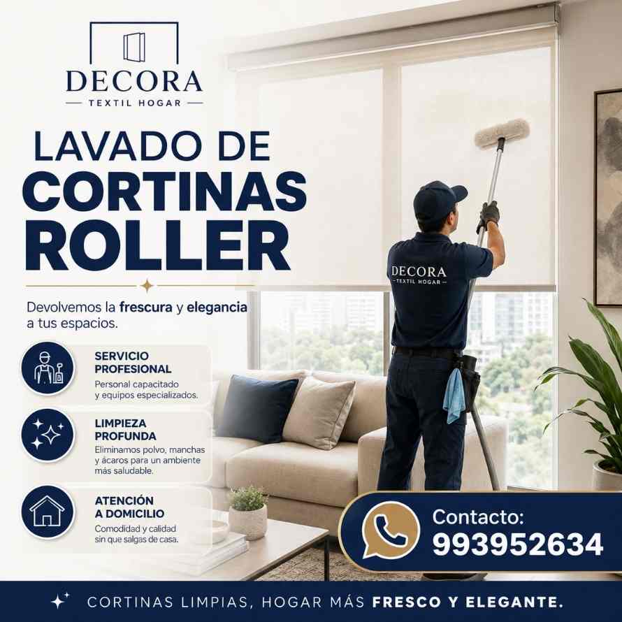 limpieza de cortinas roller
