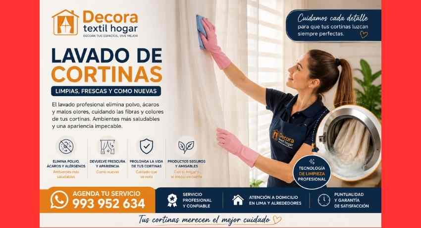 limpieza de cortinas