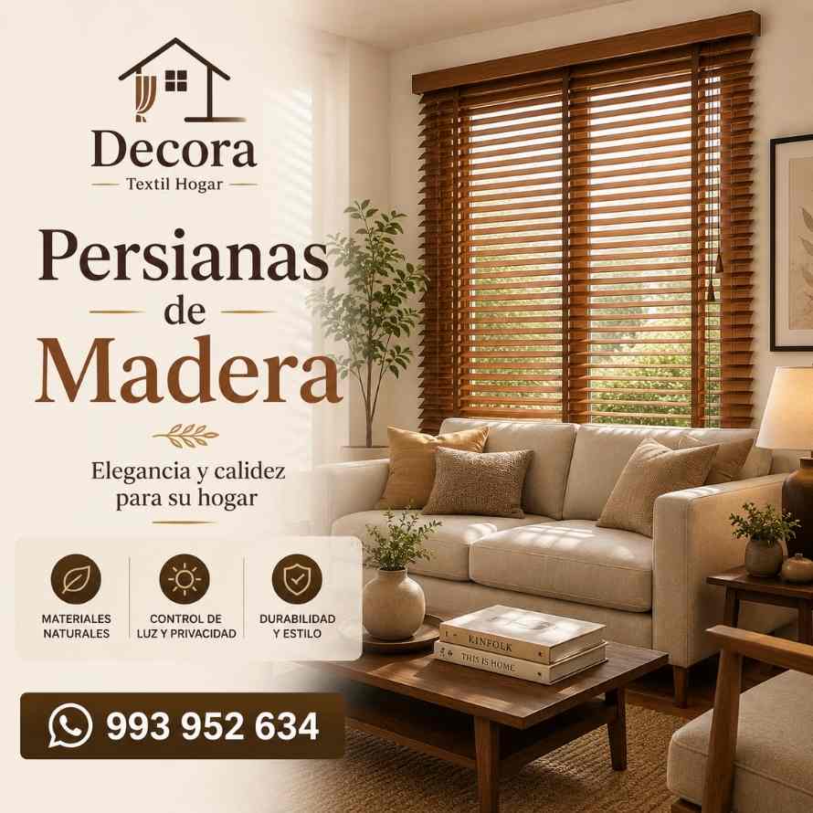 persianas de madera