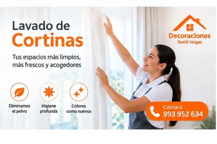 Lavado de Cortinas recojo a Domicilio