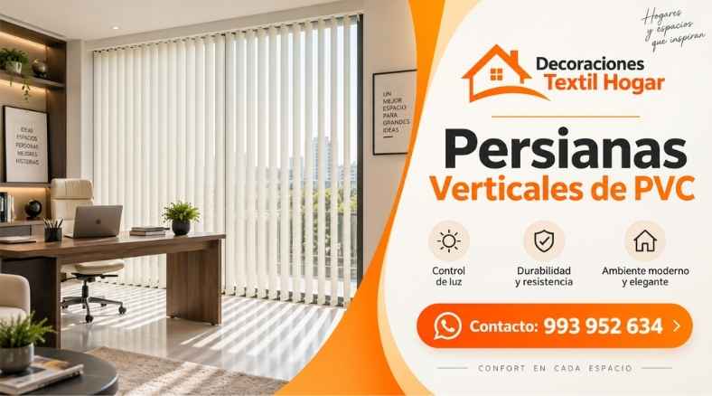 persiana vertical de PVC