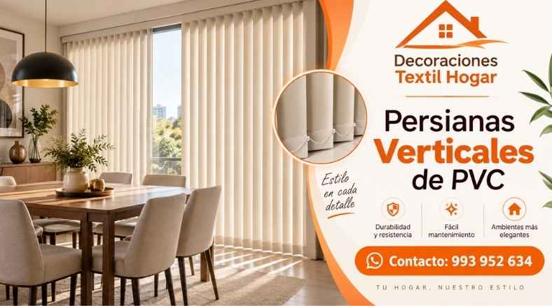 persianas verticales de PVC lima