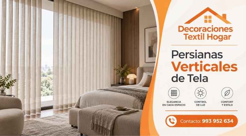 persianas verticales de tela