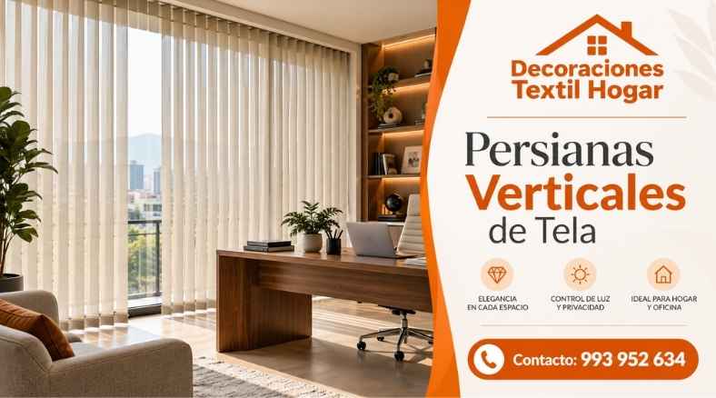 persianas verticales de telas